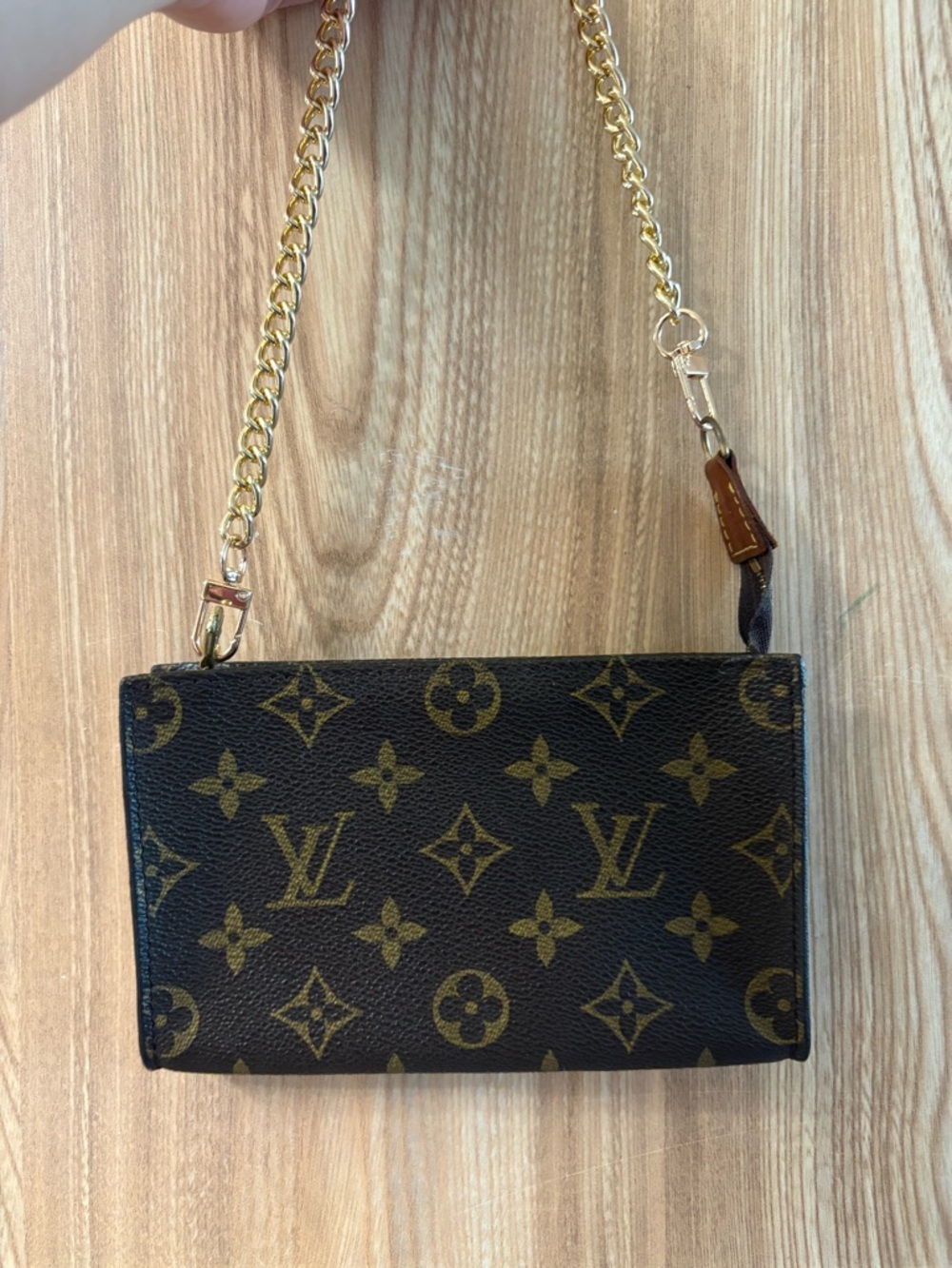 Auth LOUIS VUITTON Monogram Bucket PM Accessory Pouch